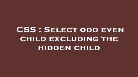 css odd even|css odd even child.